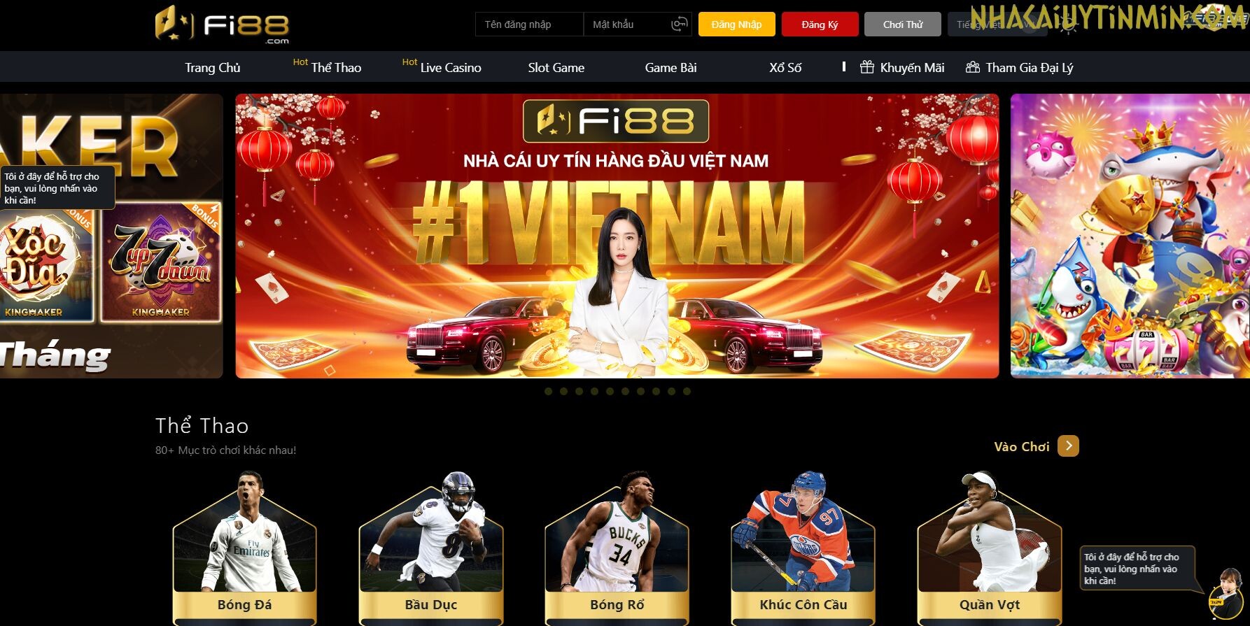 Fi88 cũng được xếp vào danh sách các nhà cái cá cược bóng đá lớn hàng đầu tại Việt Nam